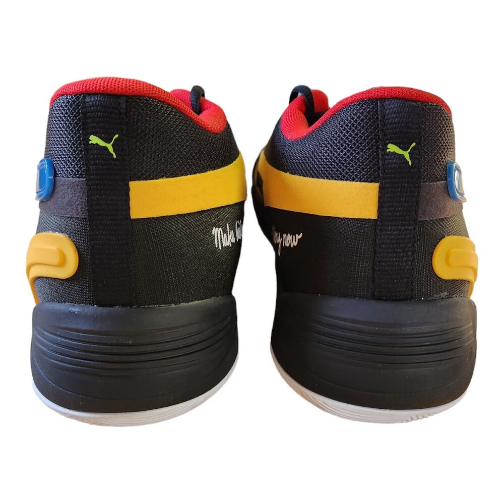 PUMA TRC Blaze Black Fives Court Basketball Low Top Athletic Shoe Sneaker Men 12 - Picture 5 of 8